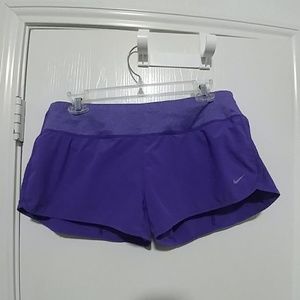 Nike Dri-FIT women's running purple shorts